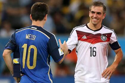 Philipp Lahm se consagró campeón del mundo con Alemania en el Mundial de Brasil 2014