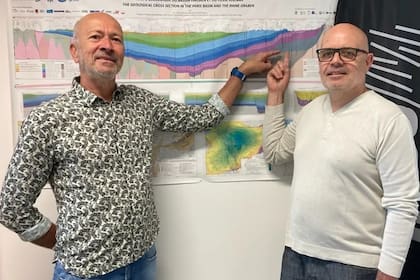 Philippe de Donato y Jacques Pironon, investigadores de la Université de Lorraine