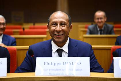 Philippe Diallo será el presidente de la FFF luego de la renunica de Noel Le Graët (Photo by Anne-Christine POUJOULAT / AFP)