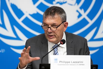 Philippe Lazzarini, comisionado general de la agencia de la ONU para refugiados palestinos, conocida como UNRWA, en Ginebra, Suiza, el 30 de septiembre del 2024. (Salvatore Di Nolfi/Keystone via AP)