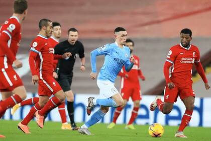 Phill Foden, una de las figuras del partido