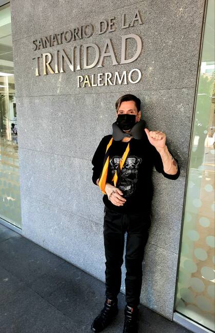 Piazza fue atendido en el Sanatorio de la Trinidad tras su llegada al país