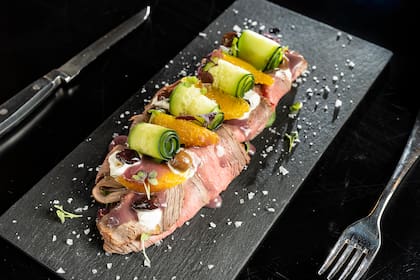 Picada "beef Malbec", uno de los platos del restaurante.