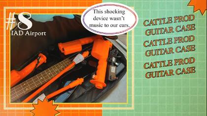 Picanas para el ganado escondidas en una guitarra