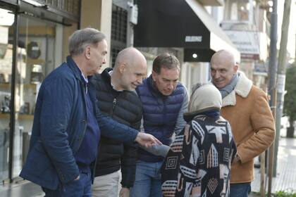 Pichetto, Larreta, Santilli y Espert, en campaña en Vicente López