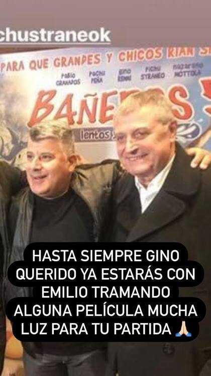 "Pichu" Straneo despidió en Twitter a Gino Renni