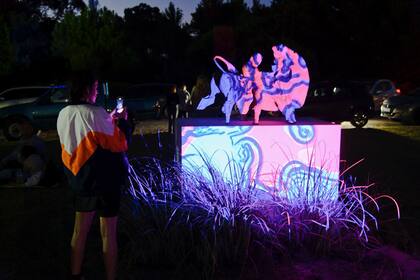 Picnic bajo las estrellas en el golf de Pinamar.
