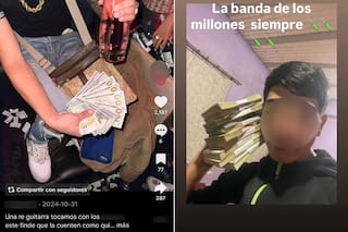 La ostentación de la banda del Millón: dólares, joyas y provocadoras publicaciones en redes