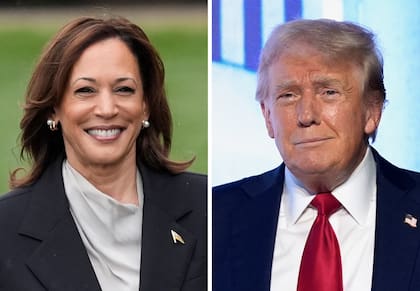 Pie de foto: Kamala Harris es la candidata demócrata; Donald Trump compite por el Partido Republicano (AP Foto)