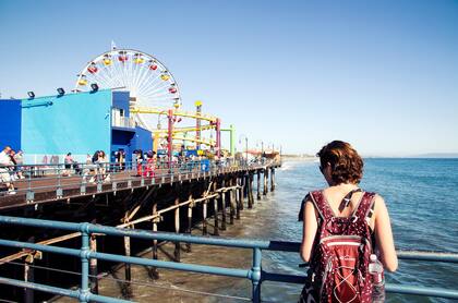 El muelle Santa Mónica, un hito californiano.