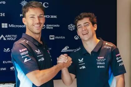 Pierre Gasly y Franco Colapinto, compañeros en Alpine