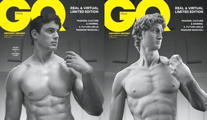 Pietro Boselli, un atractivo profesor de matemáticas ha sido elegido por la revista GQ para representar al «David», modelo masculino de la belleza, en lo que muchos han llamado «Un nuevo Renacimiento»