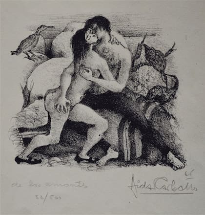 Pieza de la serie Los amantes, Aída Carballo