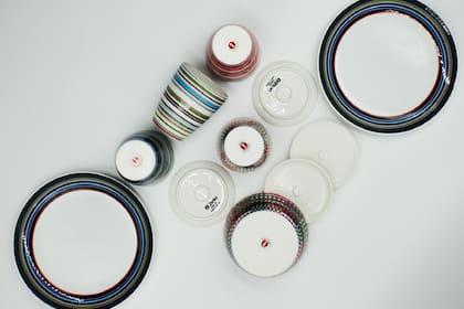 Piezas de vidrio de Vintage Girair dan forma al ritual de la mesa