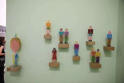 Piezas exhibidas en la muestra Arte en Juego, en Fundación Proa