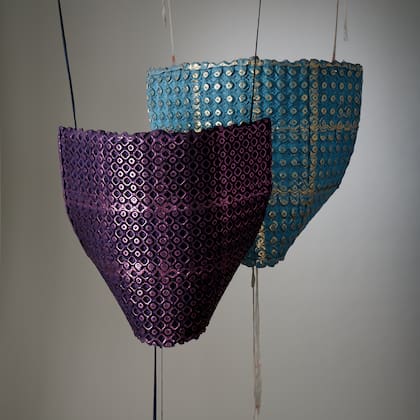 Piezas realizadas con maples que Martín Churba exhibirá en Herlitzka & Co.