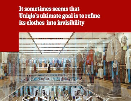 Pile 'em high tienda insignia de Uniqlo en Ginza. Foto: The Economist.