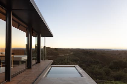 Pileta con vista en Casita Carbón.