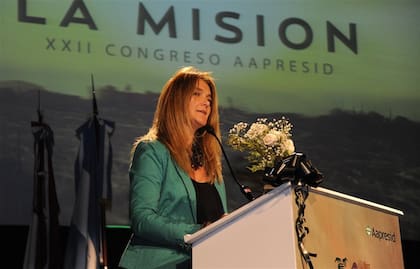 "Pilu" Giraudo, cuando fue presidenta de Aapresid