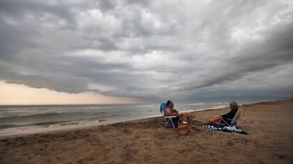 Pinamar amaneció ayer ventoso y frío