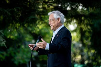 Piñera dio un discurso luego de votar