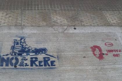 Pintadas contra el Gobierno en las calles de Buenos Aires