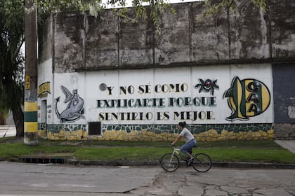 Graffiti by Aldosivi that show fanaticism for the port club