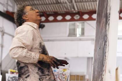 Retrato del artista en acción, por Eugenio Mazzinghi