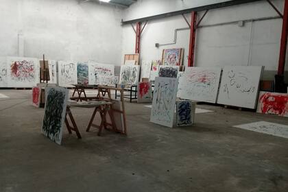 Vista del taller de Avakian en Barracas