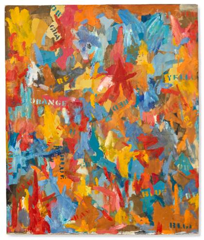 Pintura de Jasper Johns incluida en la primera parte de la subasta "Visionary: The Paul G. Allen Collection"; este remate histórico tendrá hoy su segundo capítulo