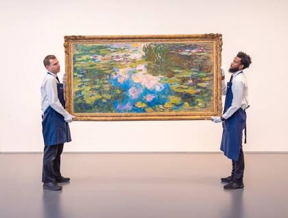 Pintura de la serie Nenúfares de Monet, vendida en Sotheby's en 2021 por 70.353.000 dólares