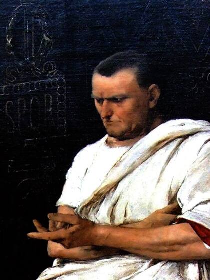 Pintura que recrea el rostro de Poncio Pilato, gobernador de Judea y hombre que condenó a Jesús a la crucifixión