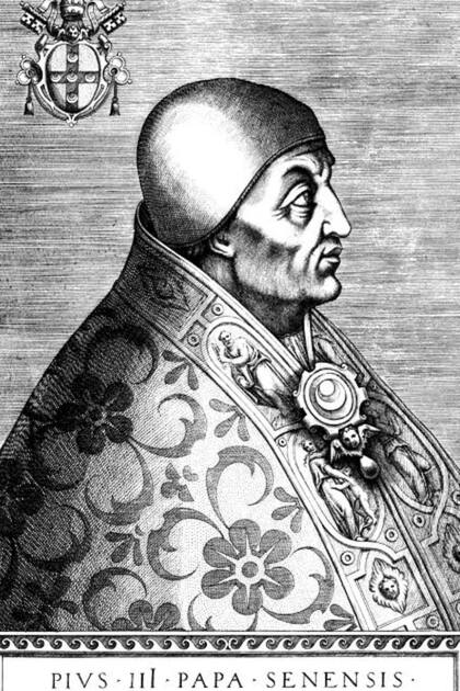 Pio III, sobre cuya elección en 1503 se encontraron los primeros registros de apuestas
