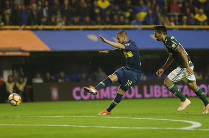 Pipa Benedetto y el segundo gol ante Palmeiras en la Libertadores 2018