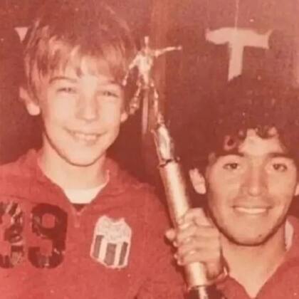 Pipa Gancedo junto a Diego Maradona