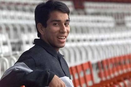 Pipino, en el Monumental, cuando llegó a River en 1999