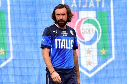 Pirlo, en la práctica de Italia