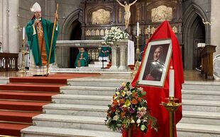 Pironio fue obispo de Mar del Plata. En la foto, una misa celebrada en su memoria.