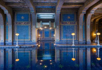 Piscina Romana, interior de Castillo Hearst, diseñada hacia 1933