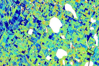 Mapa satelital del Saocom