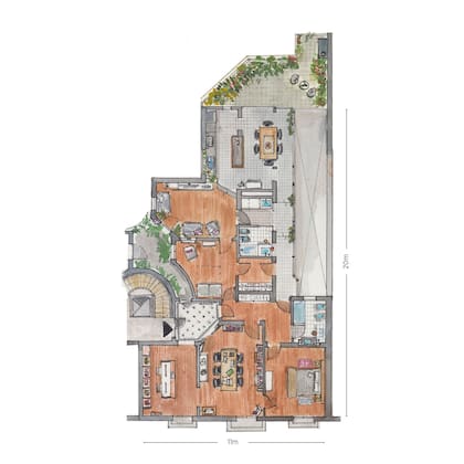 Plano: Arq. María Polytiko