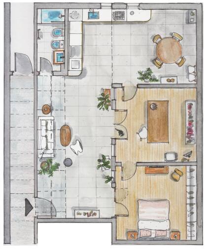 Planta final de la reforma.