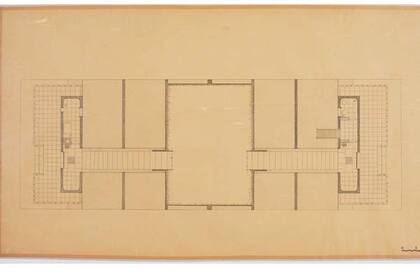 Planta nivel del terreno de la Casa sobre el Arroyo: Archivo Williams