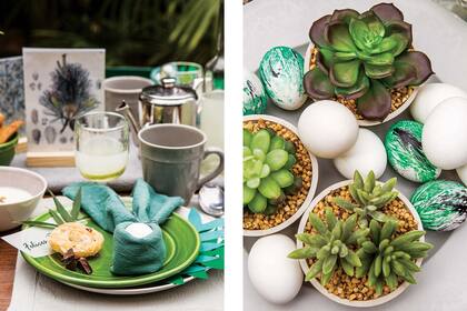 Plantas, recurso que no falla para darle vida y color al encuentro.