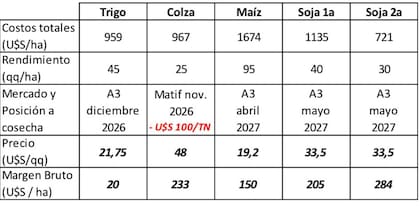Planteo inicial de costo y precios, Marianela De Emilio