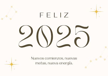 Plantilla de tarjeta para Año Nuevo en Canva
