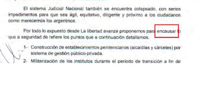 Plataforma de La Libertad Avanza