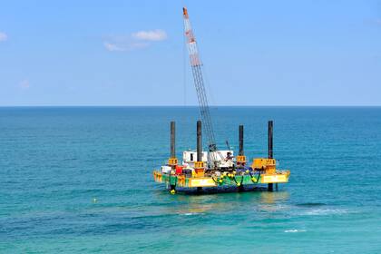 Plataforma de perforación de gas en Israel