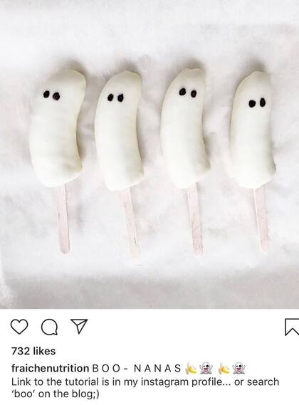 Plátanos de chocolate blanco