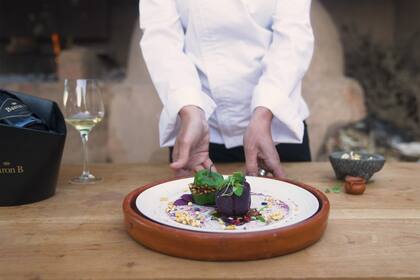 Plato ganador del Prix Baron B de Cuisine